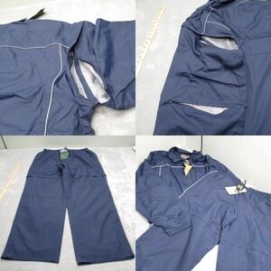 Timberline Rain Jump Suit Mens 2XL Blue TWO Piece Convertible Flagging Workwear‎